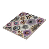 Carreau Lavande Diamant Mid Century Moderne  (Côté)
