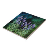 Carreau Lavande peinte avec aquarelles (Côté)