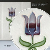 Carreau Lavande Tulipe Décor Mur Nouveau Art Déco Gibbons