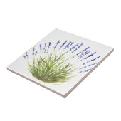 Carreau Lavender herbe florale cuisine rustique aquarelle (Côté)