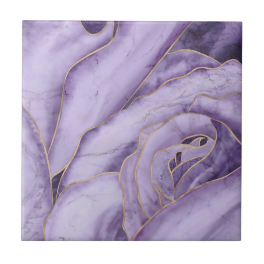 Carreau Lavender Marble Rose (Devant)