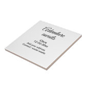 Carreau L'aventure commence ajouter nom date année lieu (Côté)