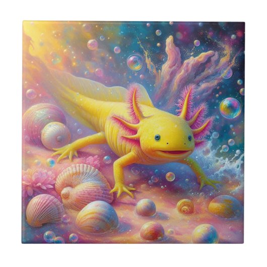Carreau L'Axolotl Joyeux (Devant)