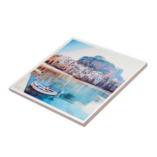 Carreau ldp CEFALÙ - Sicile - plage - panorama