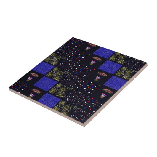 Carreau Le 4 juillet Patchwork Motif - le 4 juillet (Côté)