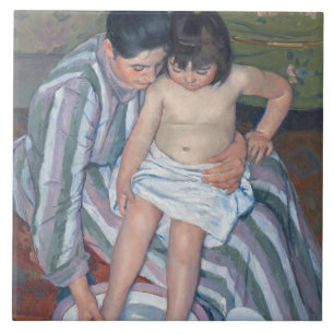Carreau Le bain de l'enfant, 1893 (huile sur la toile)