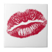 Carreau Le Baiser, les lèvres rouges (Devant)