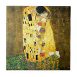 Carreau Le baiser par art Nouveau de Gustav Klimt<br><div class="desc">La peinture populaire de baiser (amants) par le symboliste et l'artiste autrichiens Gustav Klimt (1862-1918) de Nouveau d'art</div>