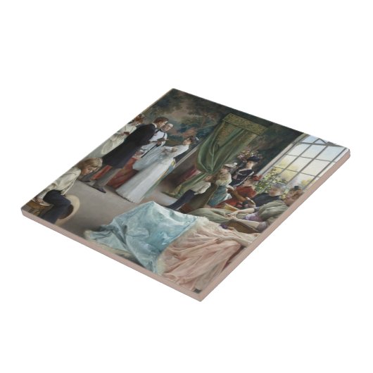 Carreau Le baptême, 1892 (Côté)