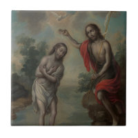 Le Baptême du Christ par Nicolás Enríquez