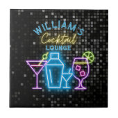 Carreau Le bar-salon Neon Look Retro Cocktail (Devant)