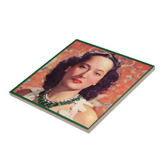 Carreau le beau Merle Oberon (Côté)