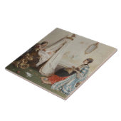 Carreau Le bébé dort (par Gerolamo Induno) (Côté)