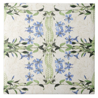 Carreau Le bigorneau bleu de Nouveau d'art français