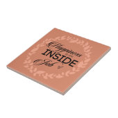 Carreau Le Bonheur Est Une Guirlande De Travail Intérieure (Côté)