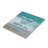 Carreau Le bonheur vient dans les vagues briser la vague (Côté)