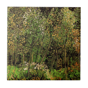 Carreau Le bosquet par Vincent van Gogh