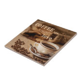 Carreau Le café est mon premier Love Kitchen Tile (Côté)