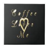 Carreau Le café m'aime. (Devant)