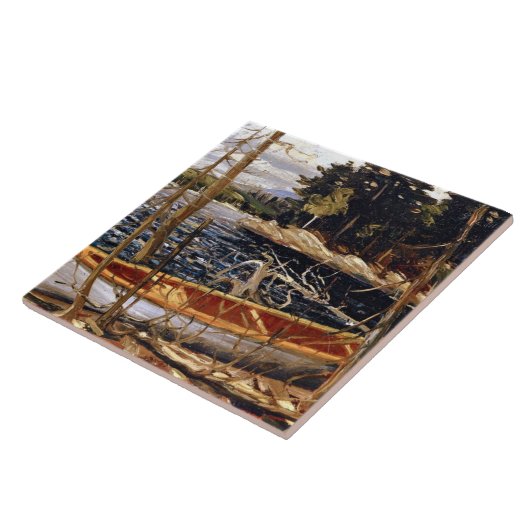 Carreau Le canoé, art par Tom Thomson (Côté)