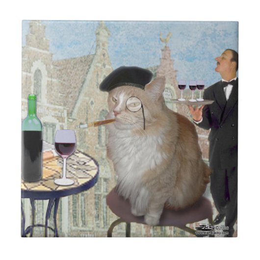 Carreau Le Cat du Café (Devant)