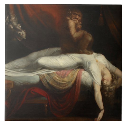 Carreau Le cauchemar (par Henry Fuseli) (Devant)