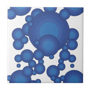 Carreau Le cercle de style des années Blue 70