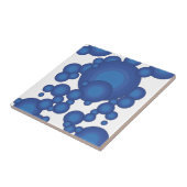 Carreau Le cercle de style des années Blue 70 (Côté)