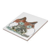 Carreau Le chat de Kitty saisit son copain de tortue (Côté)