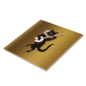 Carreau Le Chat Musical, (Côté)