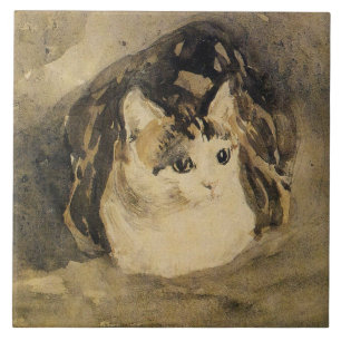 Carreau Le chat (par Gwen John)
