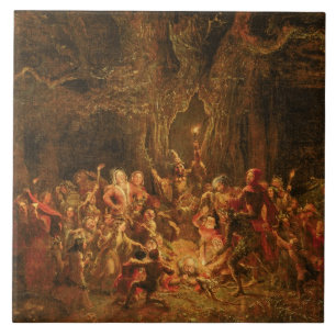 Carreau Le chêne de Herne "des joyeuses épouses de