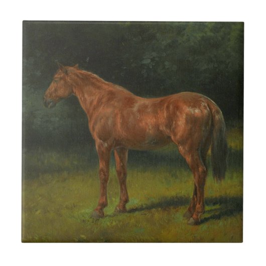 Carreau Le cheval Sorrel Rouge (par Rosa Bonheur) (Devant)