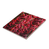 Carreau Le Chili Rouge Épicé Dans La Ville De Kalocsa (Côté)