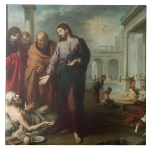 Carreau Le Christ à la piscine de Bethesda, 1667-70 (huil