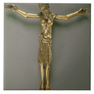Carreau Le Christ crucifié, Français, deuxième moitié