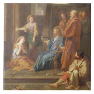 Carreau Le Christ dans la Chambre de Martha et de Mary