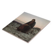 Carreau Le Christ dans le désert (par Ivan Kramskoi) (Côté)