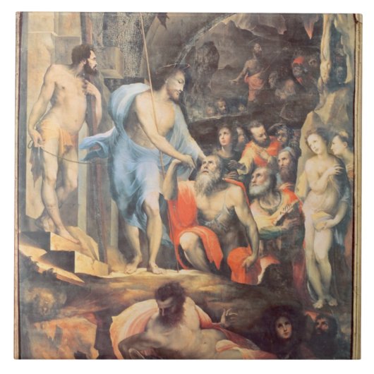 Carreau Le Christ dans le vide, c.1530-35 (panneau) (Devant)