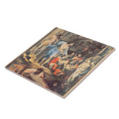 Carreau Le Christ dans le vide, c.1530-35 (panneau) (Côté)