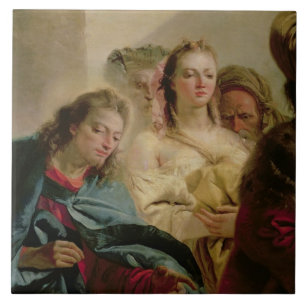 Carreau Le Christ et l'adultère, 1751 (huile sur la toile)