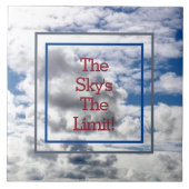 CARREAU "LE CIEL EST LA LIMITE !" NUAGES ET CIEL CARRELAGE (Devant)