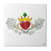 Carreau Le Claddagh (couleur complète) (Devant)