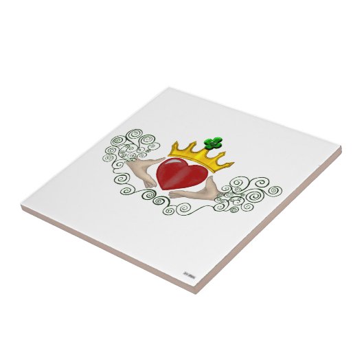 Carreau Le Claddagh (couleur complète) (Côté)