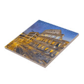 Carreau Le Colisée à Rome la nuit (Côté)