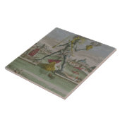 Carreau Le colosse de Rhodes, détail du strad de statue (Côté)