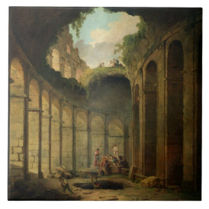 Carreau Le Colosseum, Rome (huile sur la toile)