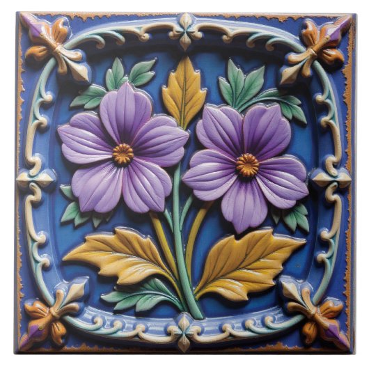 Carreau Le compagnon d'une violette (Devant)