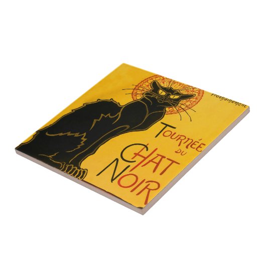 Carreau Le Conversation Noir Le Chat Noir Art Nouveau Vint (Côté)