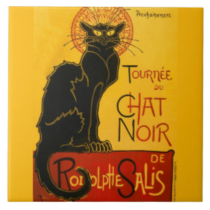 Carreau Le Conversation Noir Le Chat Noir Art Nouveau Vint